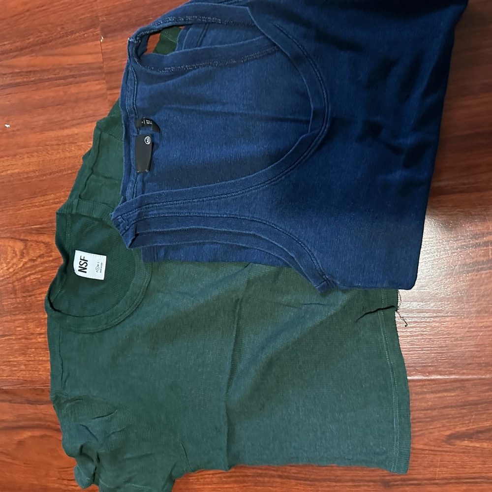 Green and Blue T-Shirts